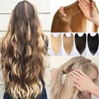 One Piece THICK Secret Wire No Clip In 100% Remy Human Hair Extensions Real J804