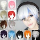 Short Cosplay Wigs Women Men Male Halloween Hair Unisex Full Wig Costume Party T