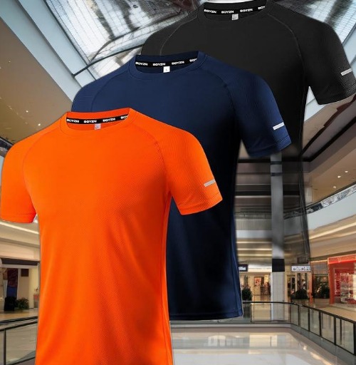 Boyzn 1 3 or 5 Pack Mens Workout Running Shirts brand