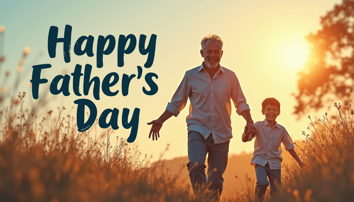 The Best Father's Day Tech Gift Ideas For 2025 a man and boy holding hands and walking in a field