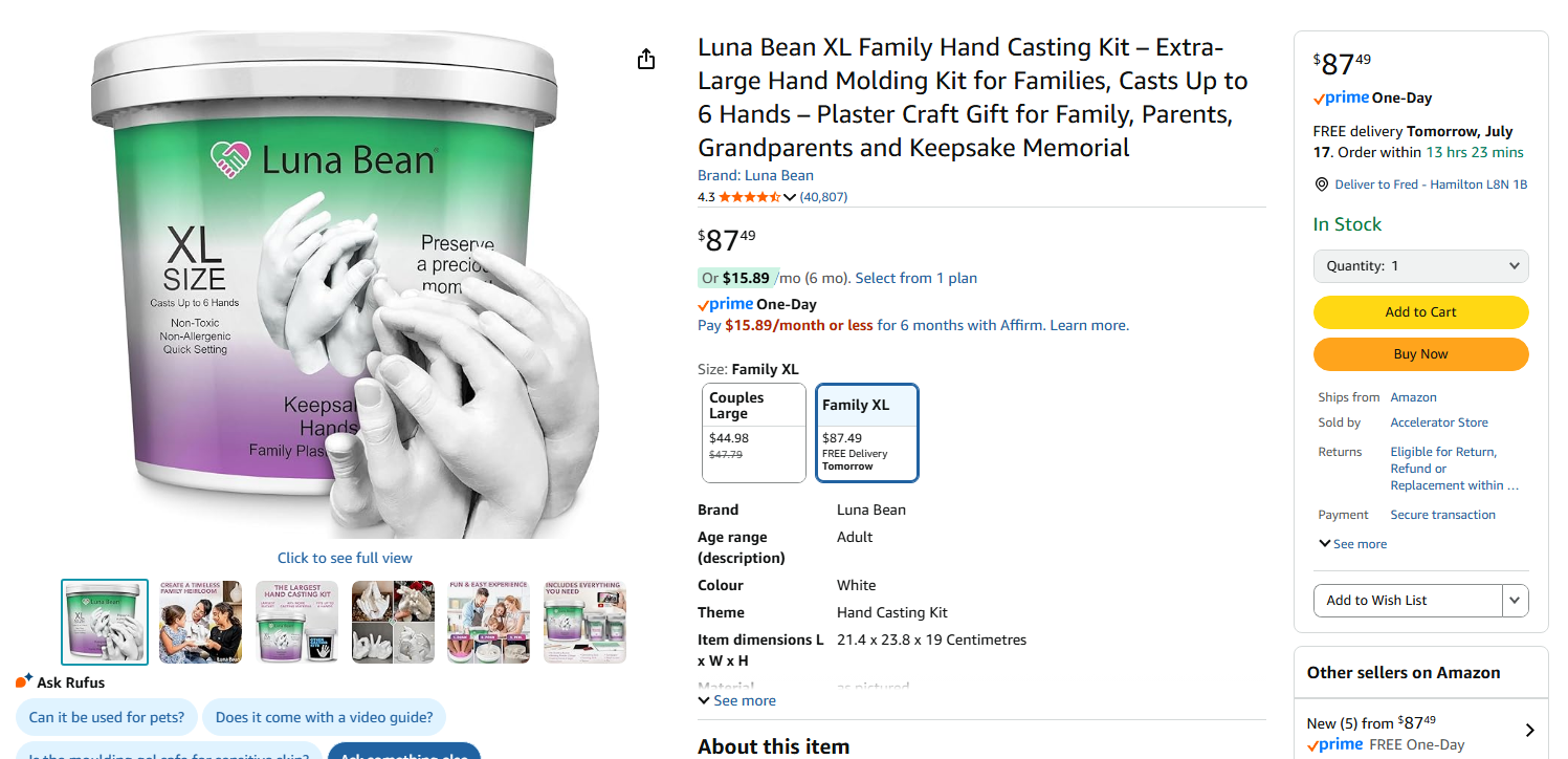 a screenshot of a product