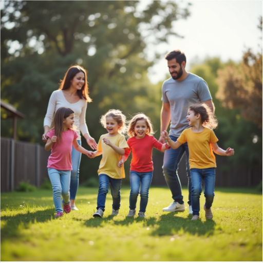 Best Prime Day 2025: You Won't Believe What's Hot a man and woman holding hands and running with children