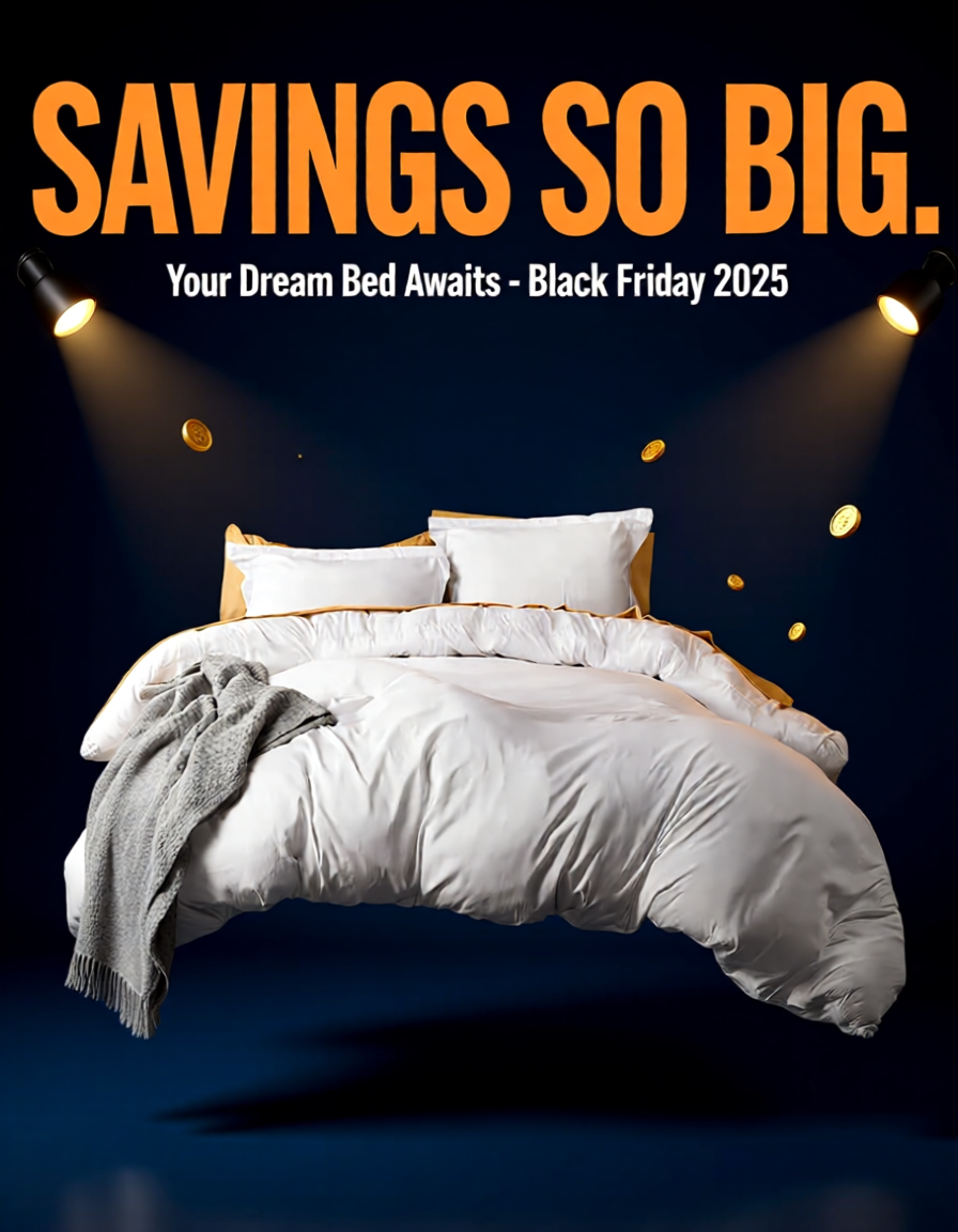 Why Amazon Black Friday Deals 2025 Save You More Money Than Any Other Store Floating bed with Black Friday promotion